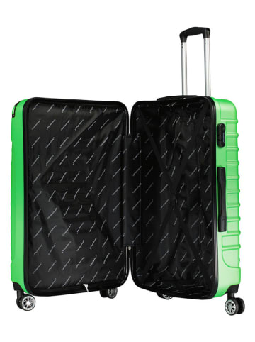 Canadian Peak 3tlg. Hardcase-Trolleyset "Shockeak" in Grün