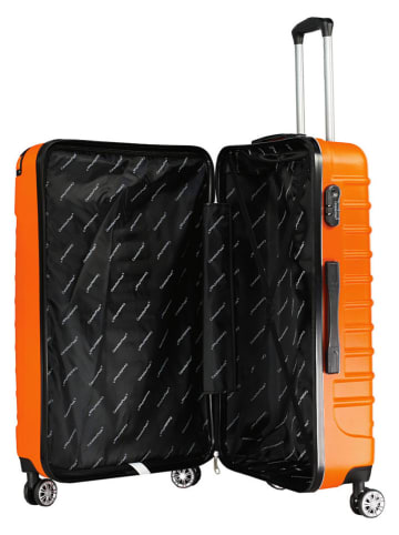 Canadian Peak 3-delige hardcase-trolleyset "Shockeak" oranje