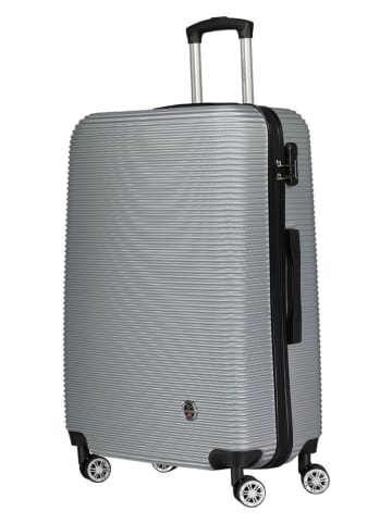 Canadian Peak 3-delige hardcase-trolleyset "Solomuneak" zilverkleurig