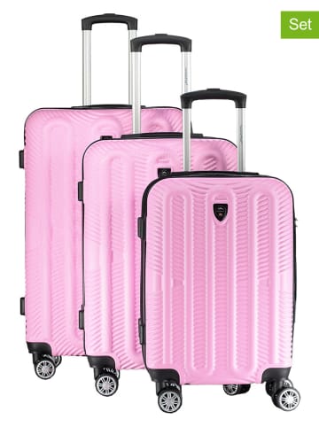 Canadian Peak 3tlg. Hardcase-Trolleyset "Sorenteak" in Rosa
