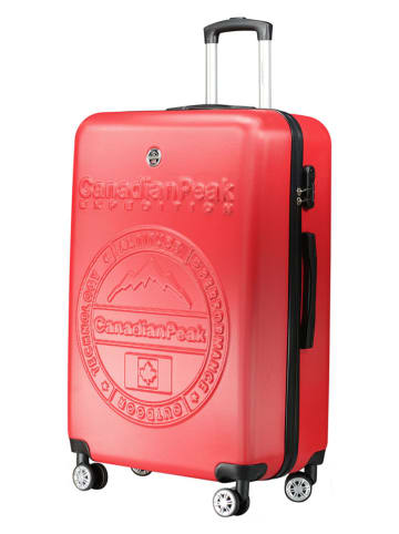 Canadian Peak 3tlg. Hardcase-Trolleyset "Stanislaeak" in Rot