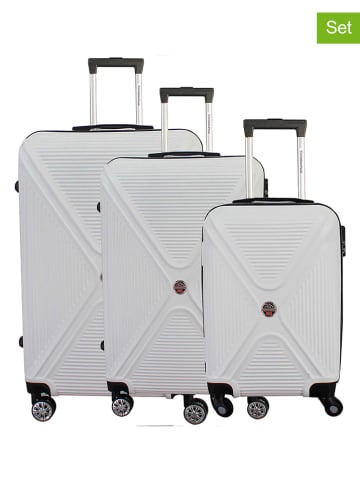 Canadian Peak 3tlg. Hardcase-Trolleyset "Strangeak" in Weiß