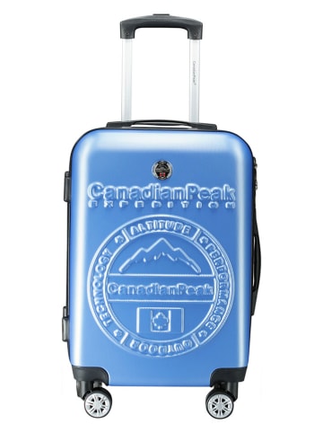 Canadian Peak Hardcase-Trolley "Stanislaeak" in Blau - (B)34 x (H)53 x (T)21 cm