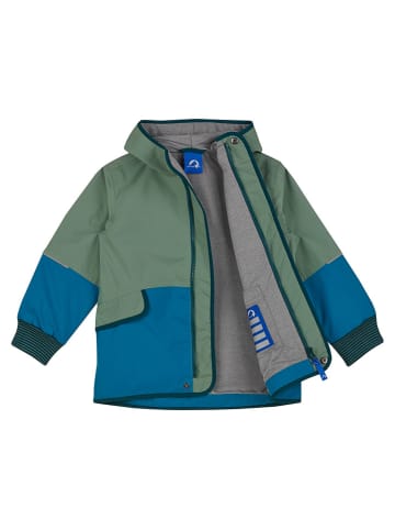 finkid Regenjacke "Moska" in Blau/ Grün