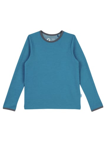 finkid Longsleeve "Taamo Wool" in Blau
