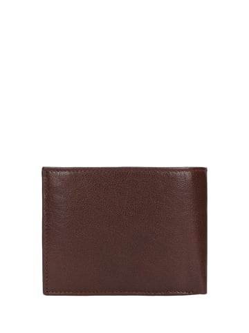 Wojas Skórzany portfel w kolorze brązowym - 12 x 9,5 x 2,5 cm