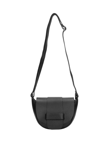 Wojas Leder-Umhängetasche in Schwarz - (B)16 x (H)21 x (T)7 cm