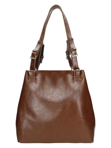 Wojas Leder-Schultertasche in Braun - (B)34 x (H)31 x (T)15 cm