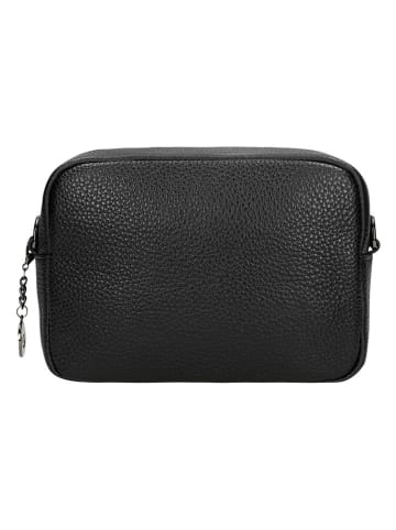 Wojas Skórzana torebka w kolorze czarnym - 18 x 13 x 6,5 cm