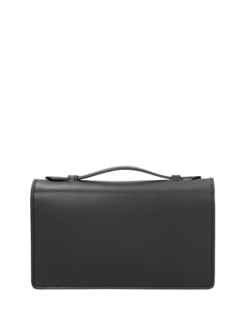 Wojas Leder-Umhängetasche in Schwarz - (B)21 x (H)12 x (T)4 cm