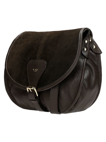 Wojas Skórzana torebka w kolorze brązowym - 29 x 22 x 10 cm