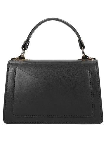 Wojas Leder-Henkeltasche in Schwarz - (B)18 x (H)12 x (T)5 cm