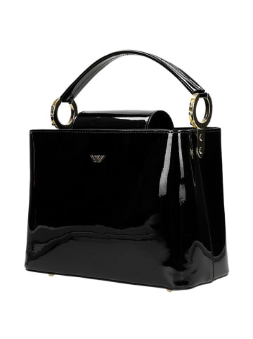 Wojas Leder-Henkeltasche in Schwarz - (B)24 x (H)18 x (T)12 cm