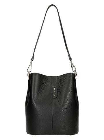 Wojas Leder-Schultertasche in Schwarz - (B)30 x (H)26 x (T)15 cm