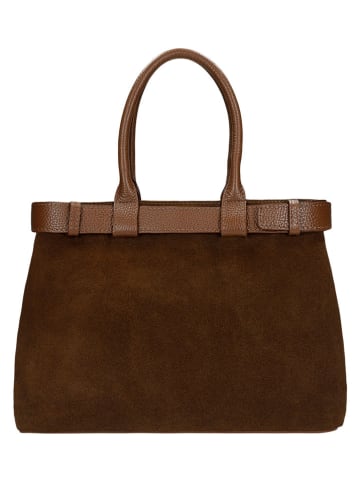 Wojas Leder-Henkeltasche in Hellbraun - (B)38 x (H)22 x (T)10 cm