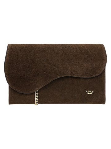 Wojas Leder-Umhängetasche in Braun - (B)22 x (H)14 x (T)3 cm