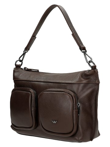 Wojas Leder-Shopper in Braun - (B)42 x (H)23 x (T)8 cm