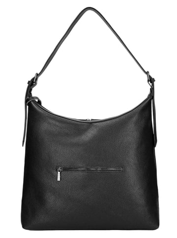 Wojas Skórzany shopper bag w kolorze czarnym - 44 x 30 x 15 cm