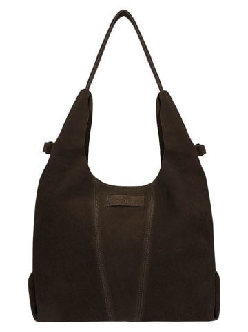 Wojas Skórzana torebka w kolorze brązowym - 36 x 28 x 12 cm