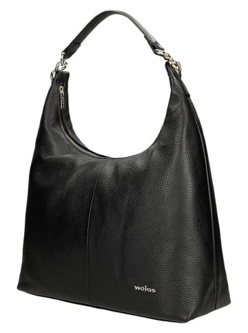 Wojas Skórzany shopper bag w kolorze czarnym - 44 x 26 x 11 cm