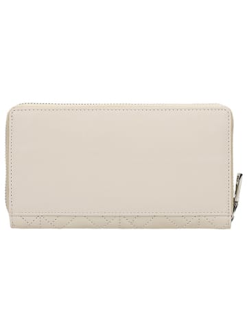 Wojas Skórzany portfel w kolorze beżowym - 19 x 10 x 2,4 cm