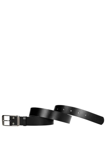 Wojas Skórzany pasek w kolorze czarnym