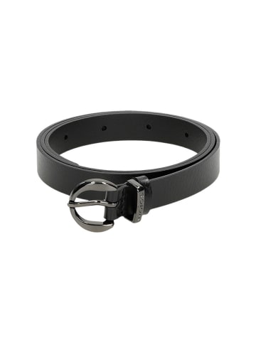 Wojas Skórzany pasek w kolorze czarnym