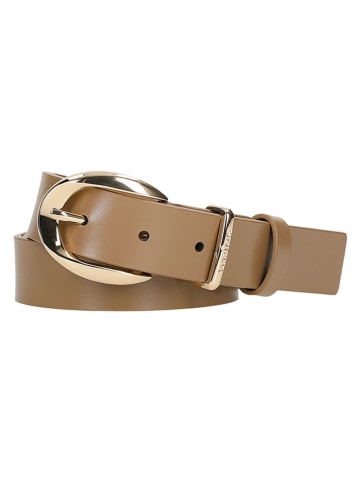 Wojas Skórzany pasek w kolorze beżowym