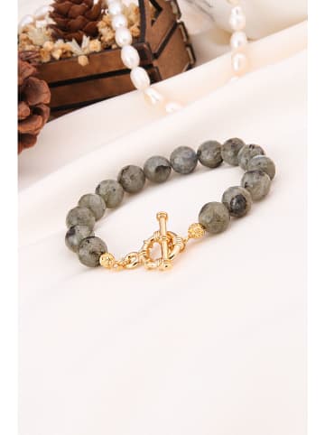 L'Atelier de Gaia Vergulde armband met edelstenen
