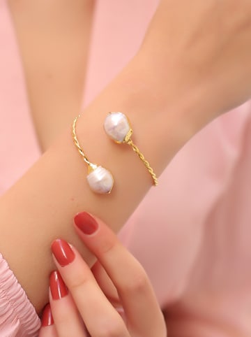 L'Atelier de Gaia Vergulde armband met parel