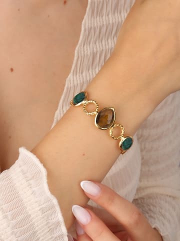 L'Atelier de Gaia Vergold. Armspange mit Edelsteinen
