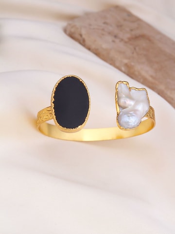 L'Atelier de Gaia Vergulde armband met sierelementen