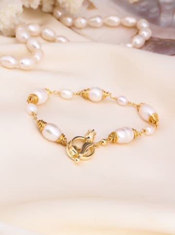 L'Atelier de Gaia Vergold. Armkette mit Perlen