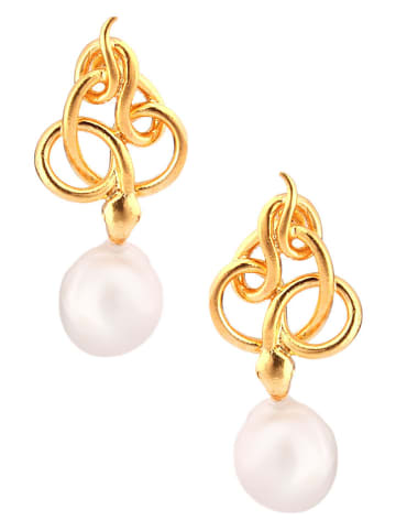 L'Atelier de Gaia Vergold. Ohrstecker mit Perlen