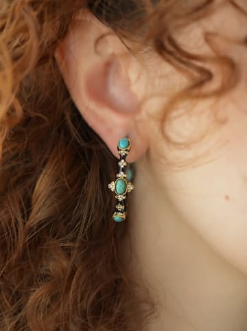 L'Atelier de Gaia Vergold. Halbcreolen mit Edelsteinen