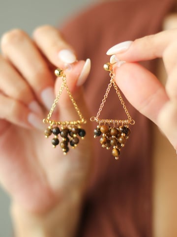 L'Atelier de Gaia Vergold. Ohrstecker mit Edelsteinen