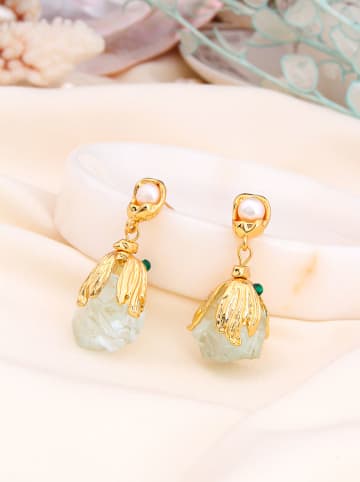 L'Atelier de Gaia Pozłacane kolczyki-wkrętki