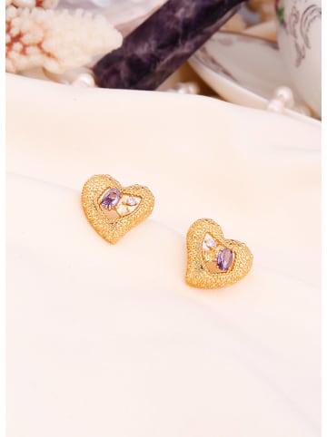 L'Atelier de Gaia Vergold. Ohrstecker mit Edelsteinen