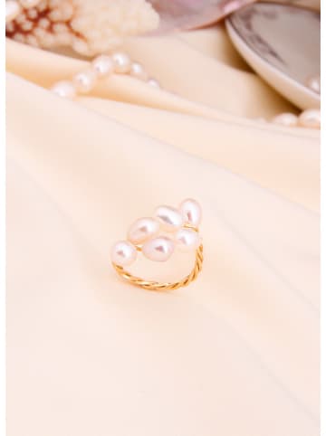 L'Atelier de Gaia Vergold. Ring mit Perlen