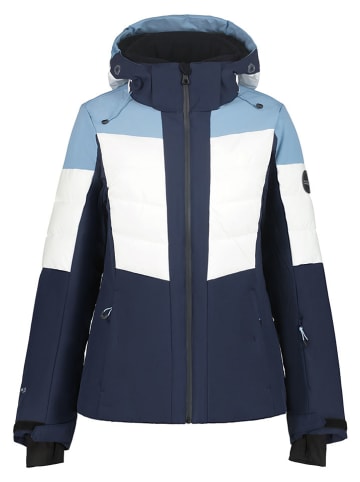 Icepeak Ski-/ Snowboardjacke "Florala" in Dunkelblau/ Weiß/ Hellblau