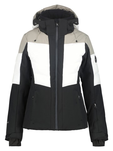 Icepeak Ski-/ Snowboardjacke "Florala" in Beige/ Weiß/ Schwarz