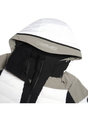 Icepeak Kurtka narciarska "Florala" w kolorze beżowo-biało-czarnym