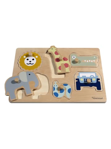Kindsgut 6tlg. Steckpuzzle "Safari" - ab 12 Monaten