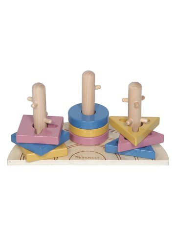 Kindsgut 10tlg. Steck-Puzzle "Regenbogen Ida" - ab 18 Monaten