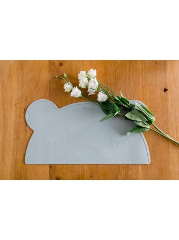 Kindsgut 2er-Set: Platzdeckchen "Bär" in Grau - (L)43 x (B)25 cm