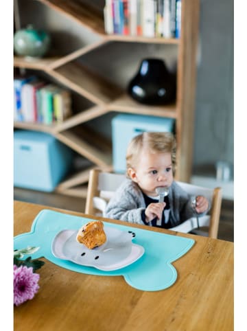 Kindsgut 2er-Set: Platzdeckchen "Bär" in Türkis - (L)43 x (B)25 cm