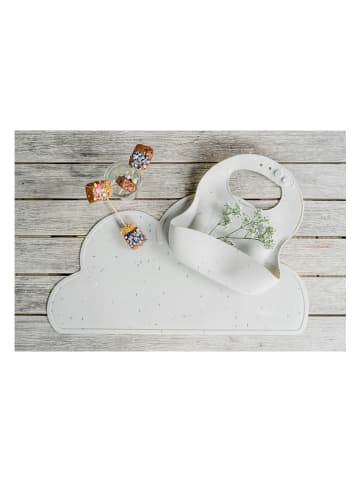 Kindsgut Platzdeckchen "Wolke" in Hellgrau - (L)49 x (B)27 cm