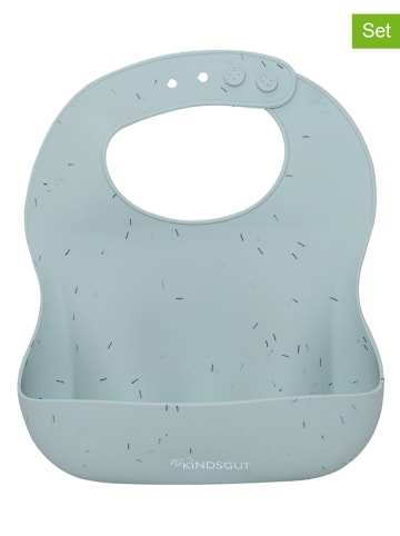 Kindsgut 2er-Set: Lätzchen in Mint - (L)25 x (B)23 cm