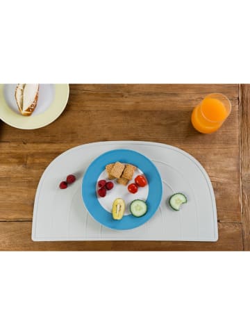 Kindsgut 2er-Set: Platzdeckchen "Regenbogen" in Grau - (L)47 x (B)26 cm