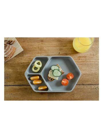 Kindsgut Teller in Grau - (L)25 x (B)16 x (H)3,6 cm